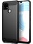Realme C21 Brushed Carbon Fiber Silikon Kılıf - Siyah 1