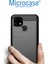 Realme C21 Brushed Carbon Fiber Silikon Kılıf - Siyah 4