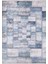 Patchwork Soft Mavi Yıkanabilir Halı HLN031 1