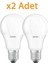 10W (75W) LED Ampul Beyaz 6500K E27 2 Adet 1
