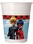 Miraculous Mucize Uğur Böceği Plastik Bardak - 23cm x 8 Adet 3