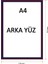 A4 Tam Kapalı Mıknatıslı Çerçeve Koyu Mavi 2