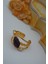 Jewellery Kırma Ametist ve Inci Tasarım Kadın Yüzük 1