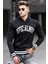 Siyah Kapüşonlu Sweatshirt 5287 1