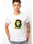 Che Guevara Revolutionary Ernesto Baskılı Beyaz Erkek Örme Tshirt 1
