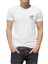 Sepetli Bisiklet Göğüs Baskılı Beyaz Erkek Örme Tshirt 1