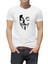 Vandetta Baskılı Beyaz Erkek Örme Tshirt 1