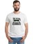 Tezza Baskılı Beyaz Erkek Örme Tshirt 1