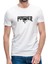 The Punisher Logo Baskılı Beyaz Erkek Örme Tshirt 1