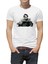Joker Baskılı Beyaz Erkek Örme Tshirt 1