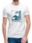 Müslüm Baba Birde Benden Dinleyin Baskılı Beyaz Erkek Örme Tshirt 1