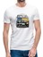 Jeep Evolution Eski Yeni Baskılı Beyaz Erkek Örme Tshirt 1