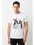Aerosmith Hard Rock Rock And Roll Baskılı Beyaz Erkek Örme Tshirt 1