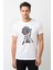 Pubg Pubg Baskılı Beyaz Erkek Örme Tshirt 1