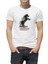 Bold Pilot Baskılı Beyaz Erkek Örme Tshirt 1