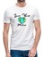 Mother Earth Love Your Mother Baskılı Beyaz Erkek Örme Tshirt 1