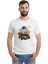 Pubg Baskılı Beyaz Erkek Örme Tshirt 1