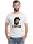 La Casa De Papel El Profesor Baskılı Beyaz Erkek Örme Tshirt 1