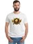 Pubg Playerunknown's Wınner Chıcken Dinner King Baskılı Beyaz Erkek Örme Tshirt 1