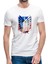 Anime Attack On Titan Baskılı Beyaz Erkek Örme Tshirt 1
