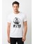 Pubg Pubg Baskılı Beyaz Erkek Örme Tshirt 1