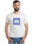 Discord Logo Baskılı Beyaz Erkek Örme Tshirt 1