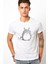 Komşum My Neighbor Totoro Baskılı Beyaz Erkek Örme Tshirt 1