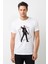 Peter Quill Star L Baskılı Beyaz Erkek Örme Tshirt 1