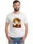 Anime One Piece Luffy Straw Hat Baskılı Beyaz Erkek Örme Tshirt 1
