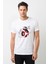Star Wars Bb 8 Keçeli Baskılı Beyaz Erkek Örme Tshirt 1