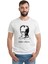 K Atatürk Imza 1881 1938 Baskılı Beyaz Erkek Örme Tshirt 1