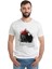 Öğretmenler Günü Ataturk Baskılı Beyaz Erkek Örme Tshirt 1
