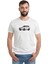 Subaru Forester Baskılı Beyaz Erkek Örme Tshirt 1