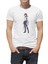 Anime Attack On Titan Baskılı Beyaz Erkek Örme Tshirt 1