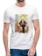 Anime One Piece King Baskılı Beyaz Erkek Örme Tshirt 1