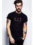 The Vampire Diaries Quotes Metal Rock Baskılı Siyah Erkek Örme Tshirt 1