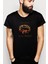 Game Of Thrones Baskılı Siyah Erkek Örme Tshirt 1