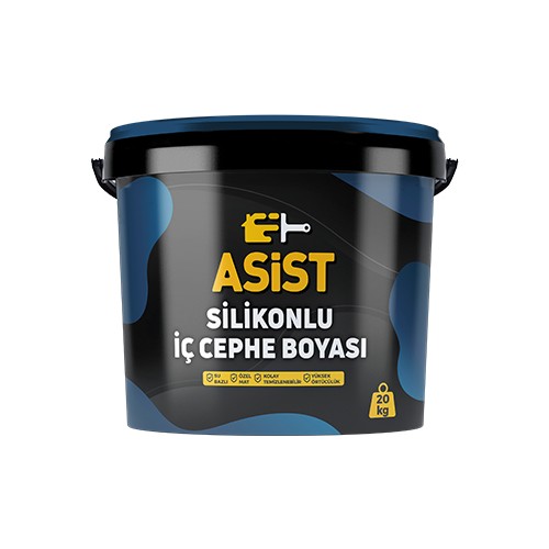 Asist Silikonlu Iç Cephe Duvar Boyası 20 kg Fiyatı Asist Silikonlu Iç Cephe Duvar Boyası 20 kg Fiyatı