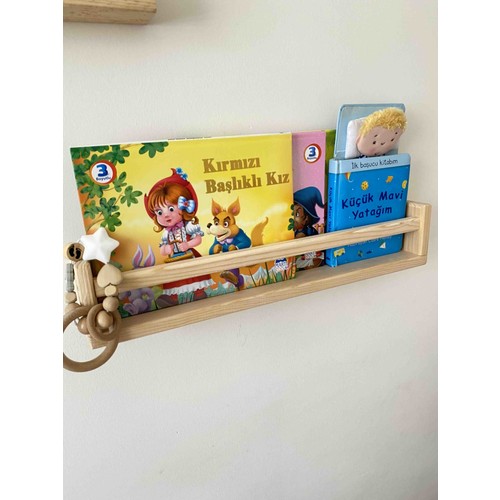 olcay aksesuar ahsap 50 cm 1 adet montessori kitaplik ahsap fiyati