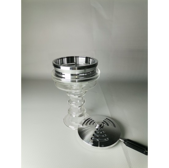 Wolf Hookah Lotuslu Cam Lüle
