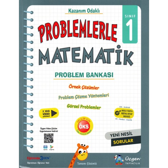 Üçgen Yayıncılık 1. Sınıf Problemlerle Matematik Problem Bankası