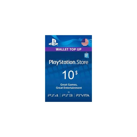 Playstation PSN Card 10 DOLAR(US) United States