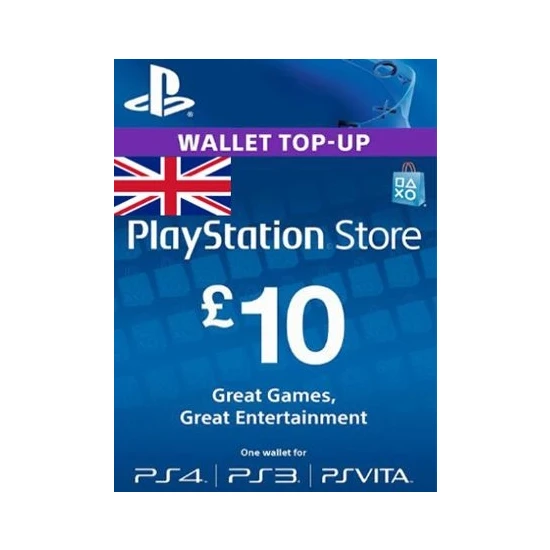 Playstation Psn Card  10 GBP / 10 Pound (UK) Unıted Kıngdom