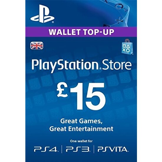 Playstation Psn Card  15 GBP / 15 Pound (UK) Unıted Kıngdom