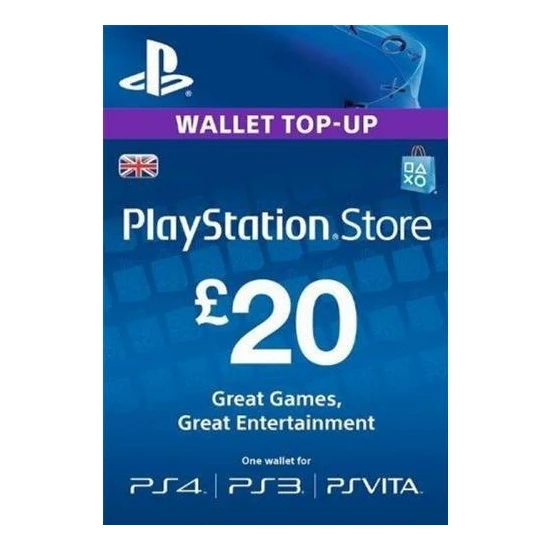Playstation PSN Card 20 POUND(UK) United Kingdom