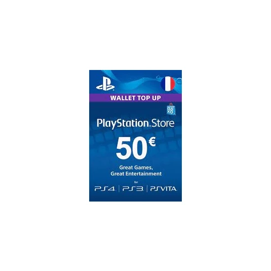 Playstation Psn Card 50 Eur Fr France