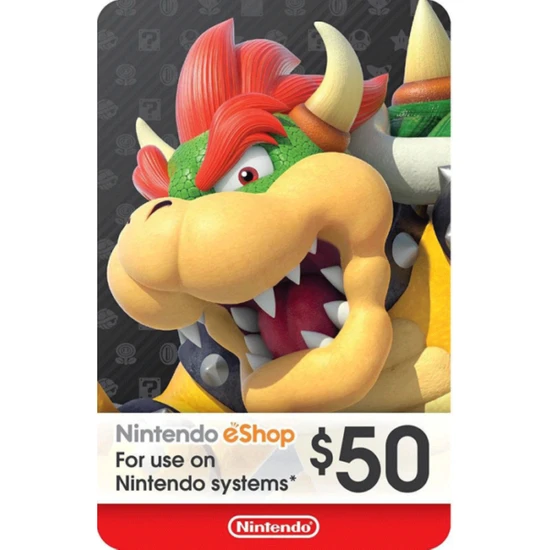 Nintendo Eshop Card Us 50$ (Us) United States