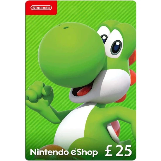 Nintendo Eshop Card 25 Gbp (Uk) United Kingdom