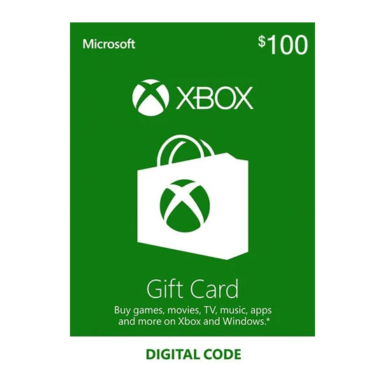 Xbox Live Gift Card 100 USD / 100 DOLAR (US) United States