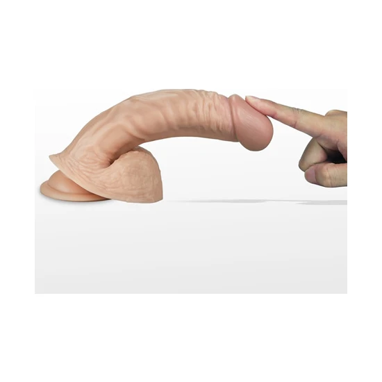 Pretty Love Realistik Extreme Titreşimli Eğimli Gerçekçi Vibratör Penis 22 cm